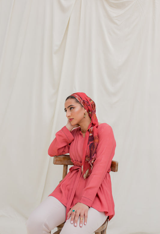 Rose Bloom Ruffle Blouse